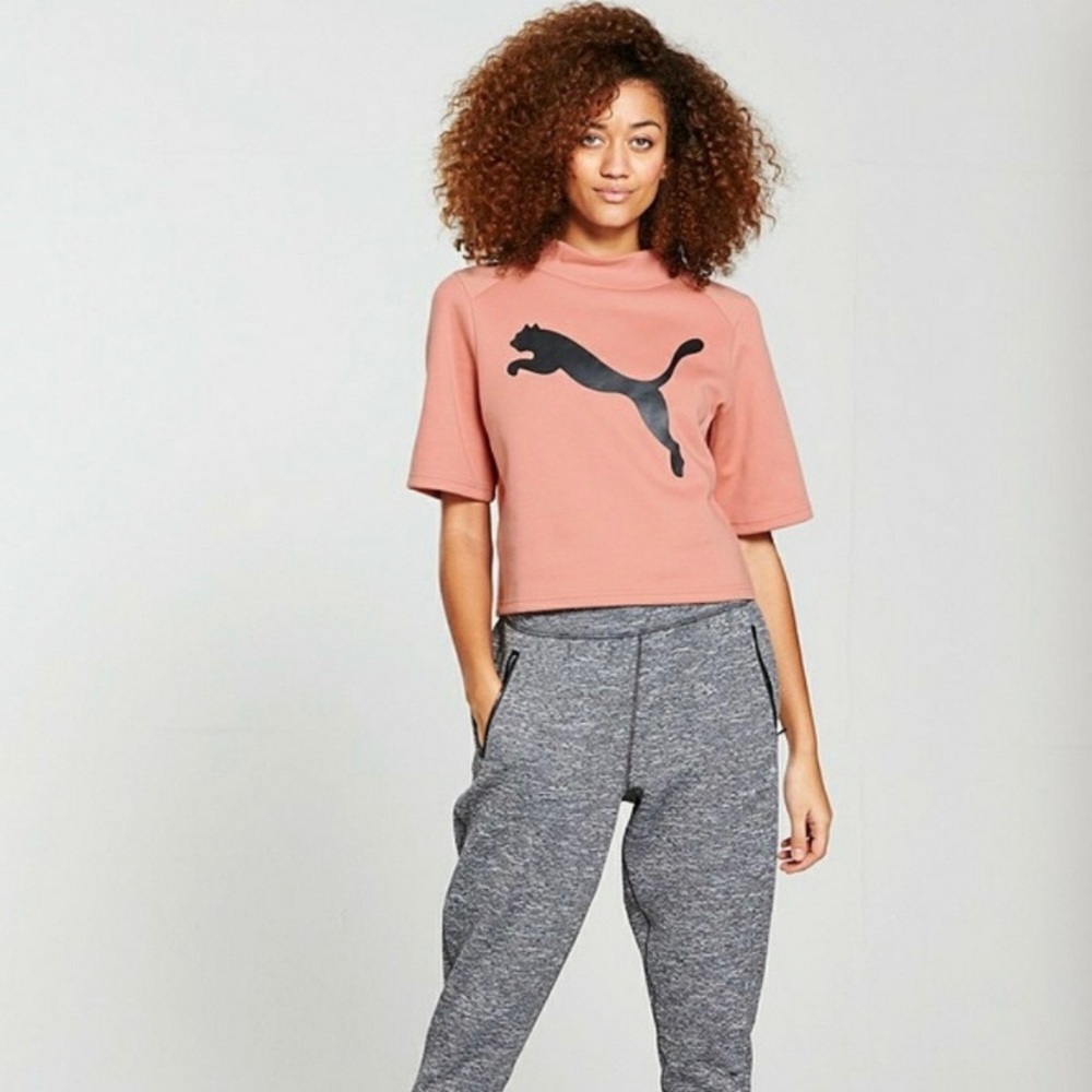 Puma Evostripe Sweat Tee Top T-shirt Relaxed Fit